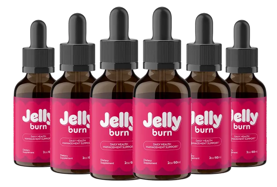 JellyBurn metabolism support drops bottles